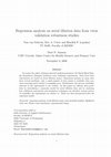 Research paper thumbnail of Regression analysis on serial dilution data from virus validation robustness studies