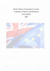 Research paper thumbnail of Brexit: Choices, Consequences, Lessons A Summary of History and Definitions