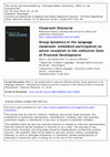 Research paper thumbnail of Group dynamics in the language classroom: embodied participation as active reception in the collective Zone of Proximal Development