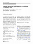 Research paper thumbnail of Periplasmic expression and one-step purification of urease subunit B of Helicobacter pylori