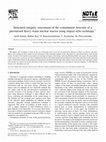 Research paper thumbnail of Structural integrity assessment of the containment structure of a pressurised heavy water nuclear reactor using impact echo technique