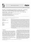 Research paper thumbnail of The effect of catastrophizing and depression on chronic pain – a prospective cohort study of temporomandibular muscle and joint pain disorders