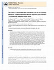 Research paper thumbnail of The Effect of Fibromyalgia and Widespread Pain on the Clinically Significant Temporomandibular Muscle and Joint Pain Disorders—A Prospective 18Month Cohort Study