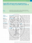 Research paper thumbnail of 579 Urgent ERCP With Pancreatic Stent Placement or Replacement for Salvage of Post-ERCP Pancreatitis