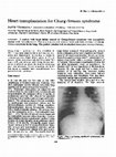 Research paper thumbnail of Heart transplantation for Churg-Strauss syndrome