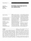 Research paper thumbnail of The rheology of bread dough made from four commercial flours