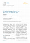 Research paper thumbnail of Octafilar Helical Antenna for Portable UHF-RFID Reader