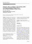 Research paper thumbnail of Distinctive effects of cadmium on glucosinolate profiles in Cd hyperaccumulator Thlaspi praecox and non-hyperaccumulator Thlaspi arvense