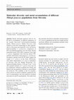 Research paper thumbnail of Molecular diversity and metal accumulation of different Thlaspi praecox populations from Slovenia