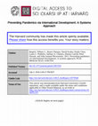 Research paper thumbnail of Preventing Pandemics Via International Development: A Systems Approach