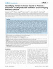 Research paper thumbnail of Quantifying Trends in Disease Impact to Produce a Consistent and Reproducible Definition of an Emerging Infectious Disease