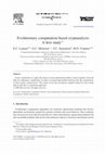 Research paper thumbnail of Evolutionary computation based cryptanalysis: A first study