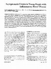 Research paper thumbnail of Asymptomatic uveitis in young people with inflammatory bowel disease