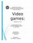 Research paper thumbnail of What are the effects of video game in us