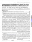 Research paper thumbnail of The Kruppel-associated Box Repressor Domain Can Induce Reversible Heterochromatization of a Mouse Locus in Vivo