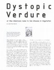 Research paper thumbnail of Dystopic Verdure: or How Americans came to see Disease in Vegetation