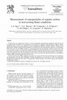 Research paper thumbnail of Measurement of nanoparticles of organic carbon in non-sooting flame conditions