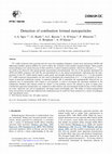 Research paper thumbnail of Detection of combustion formed nanoparticles