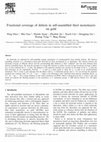 Research paper thumbnail of Fractional coverage of defects in self-assembled thiol monolayers on gold