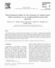 Research paper thumbnail of Electrochemical studies for the formation of sodium lauryl sulfate monolayer on an octadecanethiol-coated gold electrode