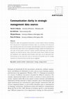 Research paper thumbnail of Communication clarity in strategic management data sources