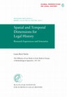 Research paper thumbnail of 2016 "The Diffusion of Law Books in Early Modern Europe: A Methodological Approach." In: Spatial and Temporal Dimensions for Legal History. Research Experiences and Itineraries, ed. by Massimo Meccarelli, María Julia Solla