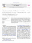 Research paper thumbnail of Effect of salt concentrations and drying methods on the quality and formation of histamine in dried milkfish (Chanos chanos)