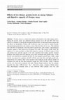 Research paper thumbnail of Effects of two dietary protein levels on energy balance and digestive capacity of Octopus maya