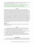 Research paper thumbnail of Our Way of Life: Importance of Indigenous Culture and Tradition to Physical Activity Practices