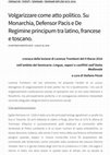 Research paper thumbnail of Volgarizzare come atto politico. Su Monarchia, Defensor Pacis e De Regimine principum tra latino, francese e toscano.