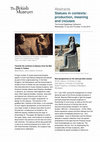 Research paper thumbnail of "Who destroyed them and why? Killing Egyptian statues" (Annual Egyptology Colloquium, The British Museum - Statues in contexts: production, meaning and (re)uses)