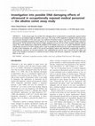 Research paper thumbnail of Investigation into possible DNA damaging effects of ultrasound in occupationally exposed medical personnel — the alkaline comet assay study