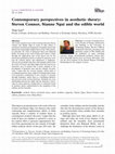 Research paper thumbnail of Contemporary perspectives in aesthetic theory: Steven Connor, Sianne Ngai and the edible world