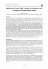 Research paper thumbnail of Implications of Patients' Rights Violations at the Hospital; a study of Winneba Government Hospital, Ghana