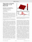 Research paper thumbnail of Observation of dynamic subdomains in red blood cells