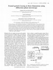 Research paper thumbnail of Fresnel particle tracing in three dimensions using diffraction phase microscopy