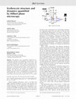 Research paper thumbnail of Erythrocyte structure and dynamics quantified by Hilbert phase microscopy