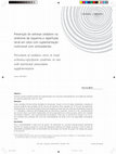 Research paper thumbnail of Prevenção do estresse oxidativo na síndrome de isquemia e reperfusão renal em ratos com suplementação nutricional com antioxidantes