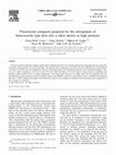 Research paper thumbnail of Fluorescent compacts prepared by the entrapment of benzoxazole type dyes into a silica matrix at high pressure