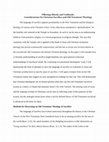 Research paper thumbnail of Offerings Bloody and Unbloody: Considerations for Christian Sacrifice and Old Testament Theology