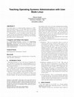 Research paper thumbnail of Teaching computer networking with the help of personal computer networks