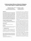 Research paper thumbnail of A minimum-delay-difference method for mitigating cross-traffic impact on capacity measurement