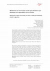 Research paper thumbnail of Monitorear la convivencia escolar para fortalecer (no disminuir) las capacidades de las escuelas Monitoring school conviviality in order to build (not diminish) schools' capacities