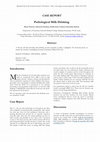 Research paper thumbnail of Pathological milk drinking