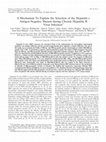 Research paper thumbnail of A Mechanism To Explain the Selection of the Hepatitis e Antigen-Negative Mutant during Chronic Hepatitis B Virus Infection