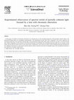 Research paper thumbnail of Experimental observation of spectral switch of partially coherent light focused by a lens with chromatic aberration