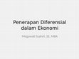 Research paper thumbnail of E. PENERAPAN DIFERENSIAL dalam EKONOMI.pptx