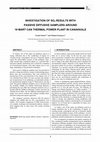 Research paper thumbnail of Investigation of SO2 results with passive diffusive samplers around 18 Mart Can Thermal Power Plant in Canakkale