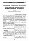 Research paper thumbnail of Spatio-temporal distributions of Nitrogen Dioxide around Can-Bayramic region in Canakkale: a comparative exposure and model study