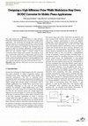 Research paper thumbnail of 4 article IJCSI Designing a High Efficiency Pulse Width Modulation Step-Down.pdf